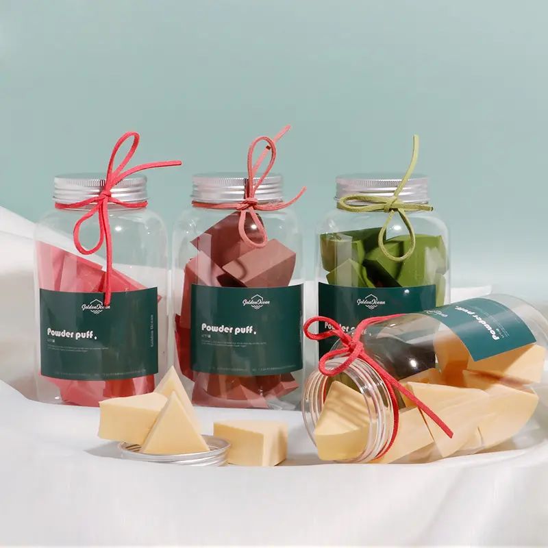 混合色迷你化妆海绵套装 美容混合化妆工具 面部粉底化妆海绵