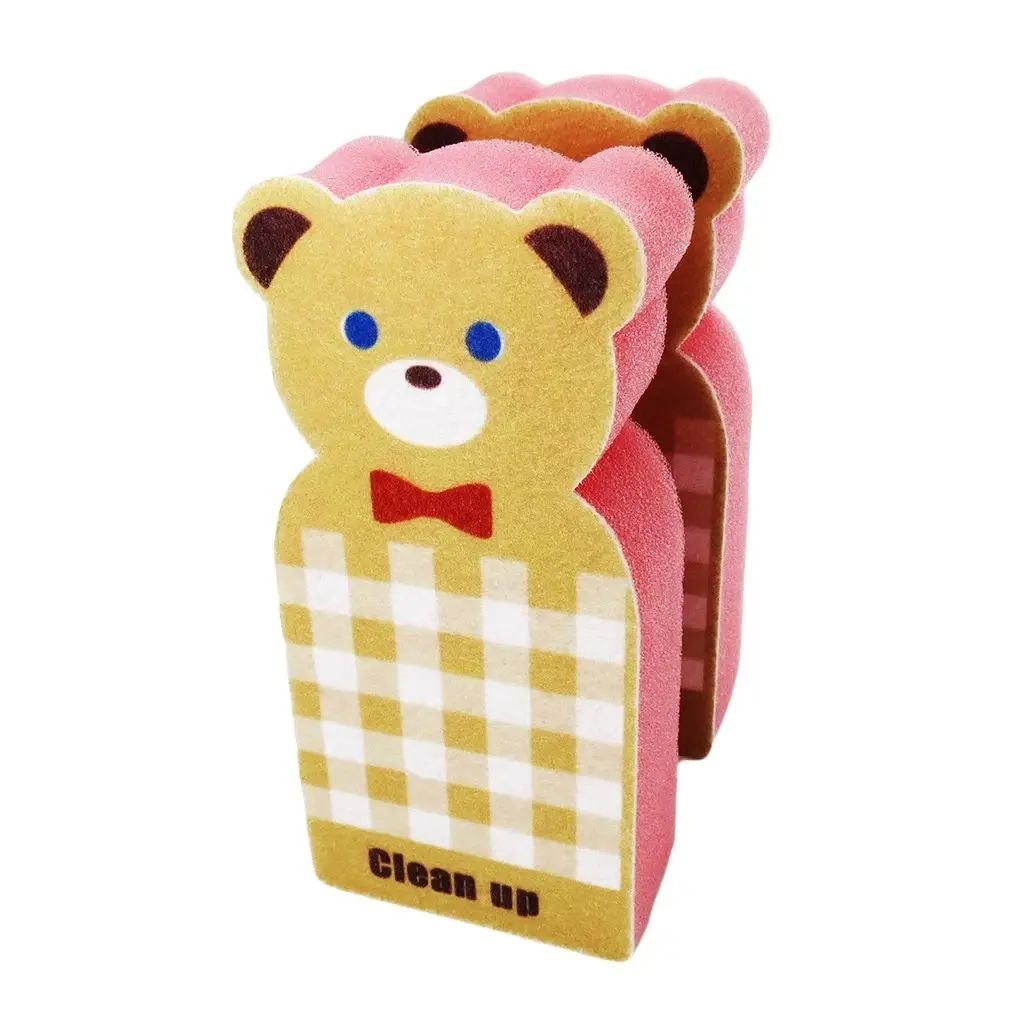熊形海绵印花无纺布海绵