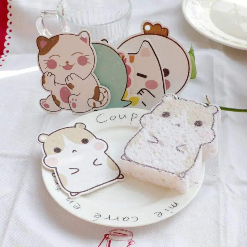 压缩印刷木浆棉卡通海绵