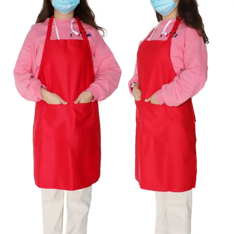 大口袋厨师围裙 男士交叉后围裙 女士
